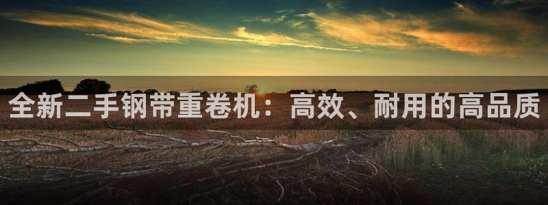 威九国际软件：全新二手钢带重卷机：高效、耐用的高品质