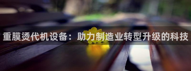 威九国际真人玩家在线对战：重膜烫代机设备：助力制造业转型升级