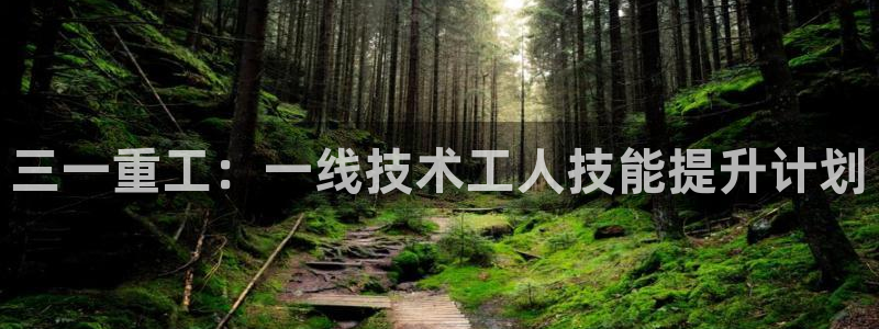 威九国际可以提现吗现在:三一重工:一线技术工人技能提升计划