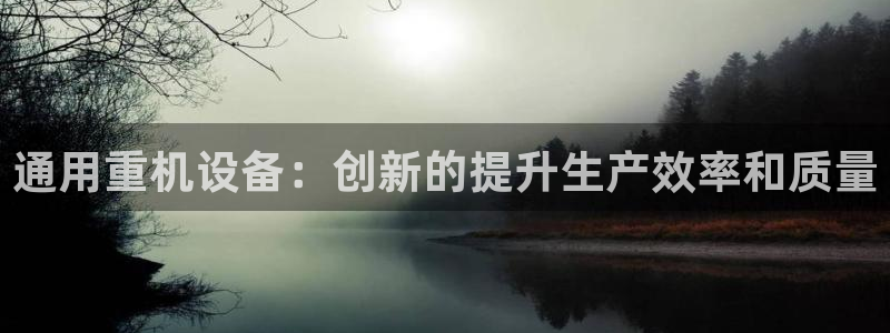 威九国际人民网：通用重机设备：创新的提升生产效率和质量