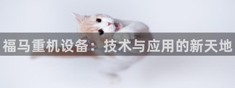 威九国际66视频：福马重机设备：技术与应用的新天地