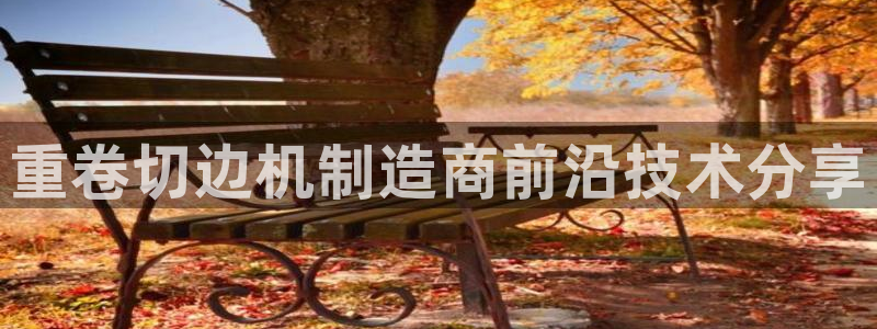 威九国际78ma：重卷切边机制造商前沿技术分享
