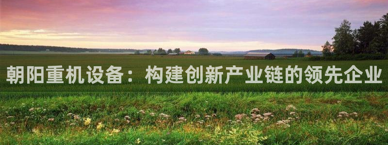 威九国际免费版：朝阳重机设备：构建创新产业链的领先企业